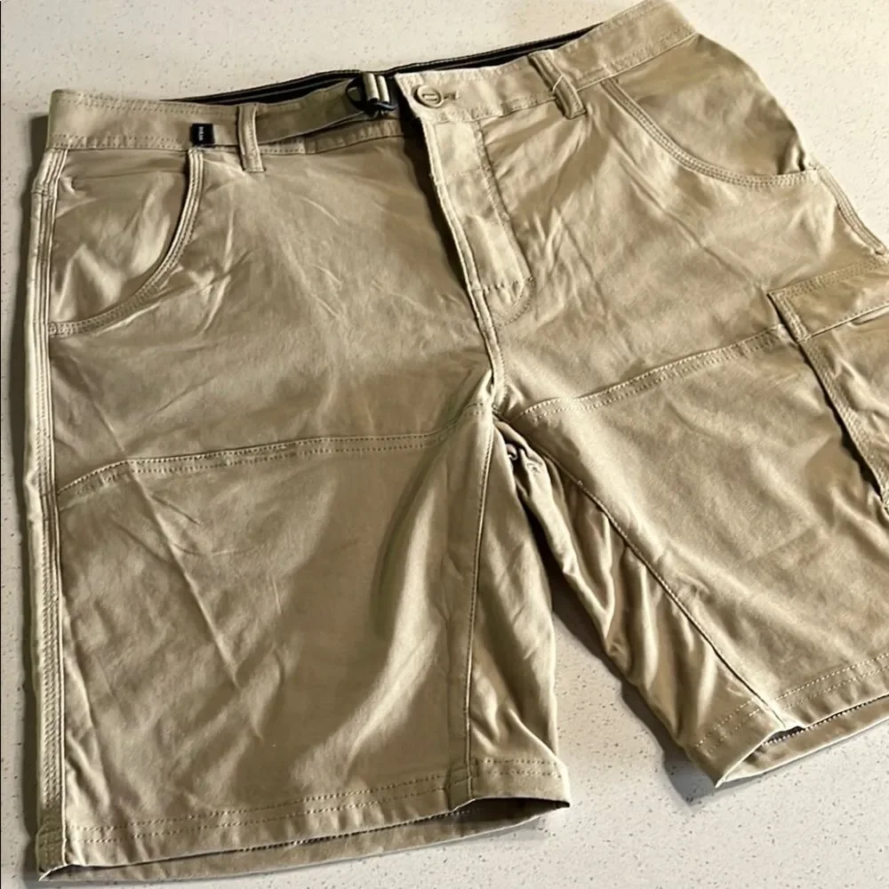 Prana Tan Cargo Shorts Size 32/10